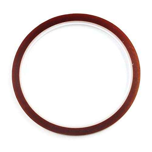 E-outstanding 3pcs 1/8" Tawny Polyimide Single Silicone Adhesive Tape 3mmx33m High Temperature Resistant Tape for Masking, Welding, PCB Gold Finger Protection, Electronic Adhesive Insulation