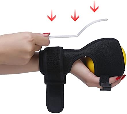 Anti-spasticity Ball Splint Hand Finger for Hand Stroke Hemiplegia Finger Recovery Spasm Dystonia Hemiplegia Finger Training Hand Functional Impairment for Children and Men and Women (Medium)