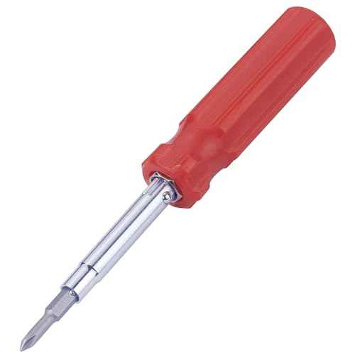 6-In-1 Flat Head & Phillips Reversible Screwdriver #1 And #2 Phillips, 3/16 And 5/16 Slotteds,1/4" & 5/16" Nut Driver Bit Tube Snap-on 6 In 1 Multifunctional Screwdriver