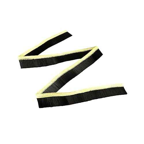 QWORK CNC Vacuum Brush, 70MM x 2M Vacuum Cleaner Engraving Machine Dust Shoe Brush Dust Cover for CNC Router Spindle Motor, Black