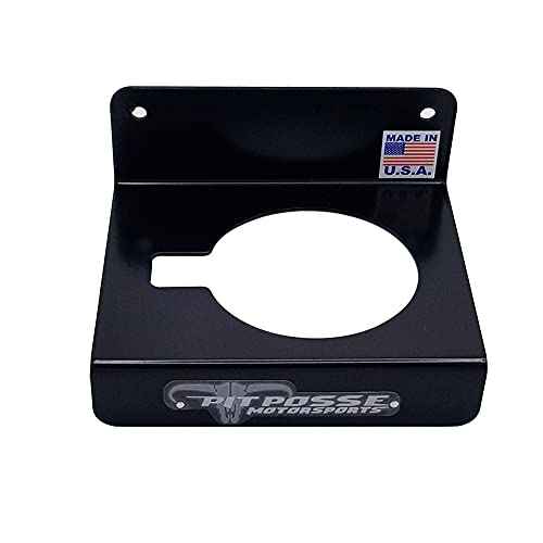 Pit Posse PP107BK Ratio Measuring Cup Caddie Caddy Holder - Made in USA - Garage Enclosed Trailer Shop Automotive Race Car Accessory Aluminum Storage Organizer Includes Mounting Hardware (Black)
