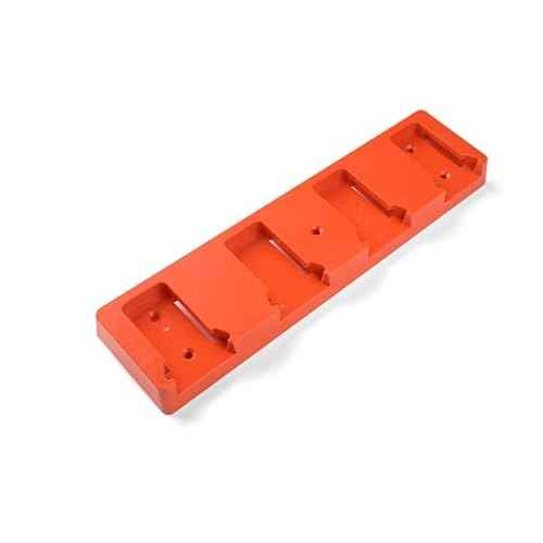 PERCH Battery Expansion Rack | Milwaukee M18 18v | Securely Mount 4 Batteries | Universal Mounting | Most Durable Cordless Tool Organizer