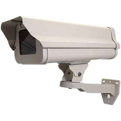 2 in One Aluminum Housing CCTV Security Surveillance Outdoor Camera Box Weatherproof Heavy Duty + Wall Mount Adjustable Mount Bracket Kit for CCTV Surveillance Cameras System