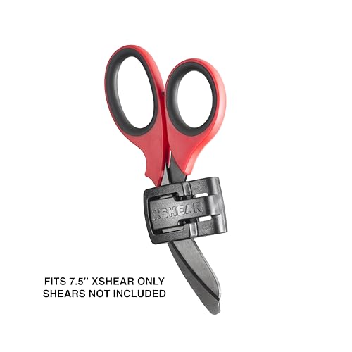 XShear Micro Holster for 7.5" Original XShear Trauma Shears. Secure attahment to Radio Strap, Belt, molle and More.