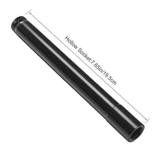 9/16"(14mm) Power Nut Driver, Nut Runner Hollow Socket Fit Long Bolts and Ductwork, 9/16" Deep Socket (7.65"Length)