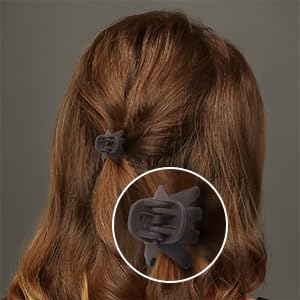 Cobahom 24 Pack Small Hair Claw Clips 1.2 Inch Plastic Matte Hair Clips for Thin Hair No-Slip Mini Hair Clip Hair Styling Accessories for Women and Girl (Black, Brown, Apricot, Chocolate)