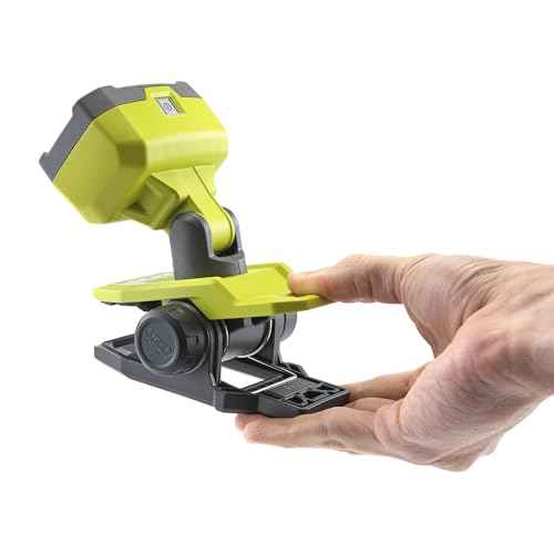 RYOBI USB Lithium Magnetic Clamp Light Kit with 2.0 Ah Battery and Charging Cable