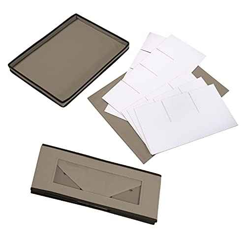 Honey-Can-Do 2-Pack Dishware or Closet Window Storage Boxes, Grey SFT-09073 Grey