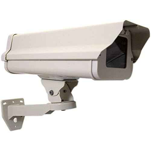 2 in One Aluminum Housing CCTV Security Surveillance Outdoor Camera Box Weatherproof Heavy Duty + Wall Mount Adjustable Mount Bracket Kit for CCTV Surveillance Cameras System