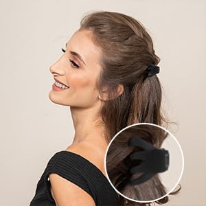Cobahom 24 Pack Small Hair Claw Clips 1.2 Inch Plastic Matte Hair Clips for Thin Hair No-Slip Mini Hair Clip Hair Styling Accessories for Women and Girl (Black, Brown, Apricot, Chocolate)