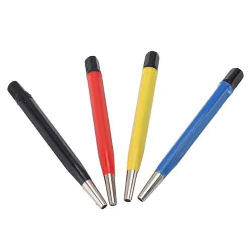Fiberglass Scratch Brush Pen 4-Pieces Scratch Brush with Steel, Brass, Nylon, Fiberglass Tips for Jewelry Cleaning, Circuit Board Maintenance, Auto Rust Removal and Watch Polishing