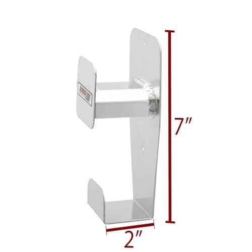 Extreme Max 5001.6288 Aluminum Double Utility Hook for Enclosed Race Trailer, Shop, Garage, Storage - Silver