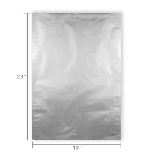 PackFreshUSA: 5-Gallon (20" x 30") AirTight Mylar Bags - 2000cc High-Capacity Oxygen Absorbers Long-Term Food Storage ? Heavy Duty 5.5 Mil Thick (Per Side) - Heat Sealable - Food Grade - Pack of 5