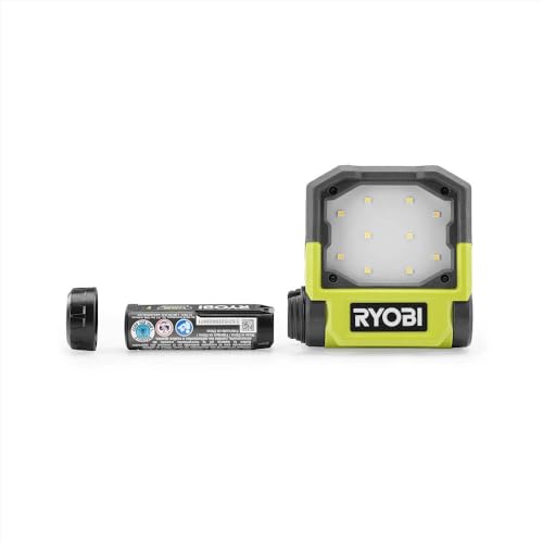 RYOBI 500 Lumens LED USB Lithium Pivoting Flip Light Kit 3-Mode with Battery and Charging Cable
