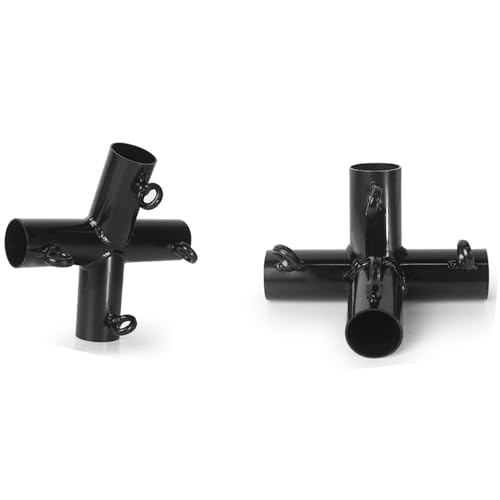 Aoneky 1'' Corner Canopy Fitting Couplers Kit - Frame Carport Connectors for 4 6 8 10 Leg - Fits 3/4" EMT - 156¨¬ Peak Angle (Add 2-Legs Set)