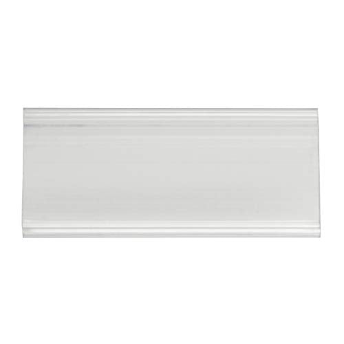 Akro-Mils 29308 Clear Protective Plastic Flat Label Holders for Wire Shelving Retail Display and Warehouses, (25-Pack)