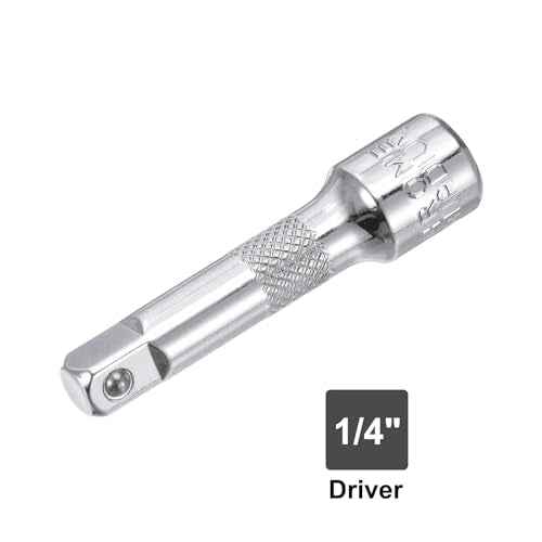 uxcell 3pcs 1/4 Inch (F) to 1/4 Inch (M) 2" Drive Ratchet Socket Adapter Extension Bar