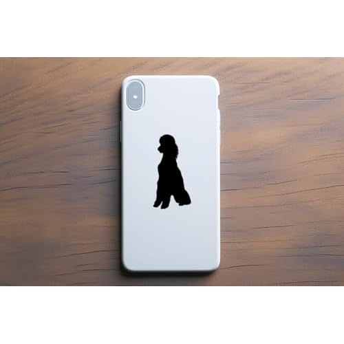 Pet Dog Poodle Silhouette 11 Cute Stickers Pack - Dog Lover Gifts - Car Bumper Sticker - Light Switch Sticker - Wall Decal - Scrapbook Stickers (Black, Extra Small Pack)