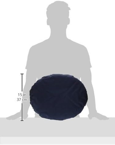 DMI 16-inch Convoluted Molded Foam Ring Donut Pillow Seat Cushion for Hemorrhoids, Back Pain, Tailbone Relief Cushion, Navy (Pack of 4)