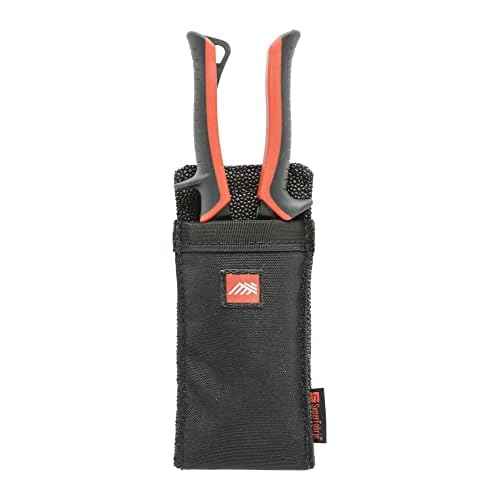 Diamondback Utility Sheath - Tool Belt Pouch for Utility Knife, Chisel or Jab Saw - Clip-On Utility Pouch Tool Holster - Multitool Sheath for Carpenters, Roofers, Framers & Drywallers (9.5"x1.75"x7")