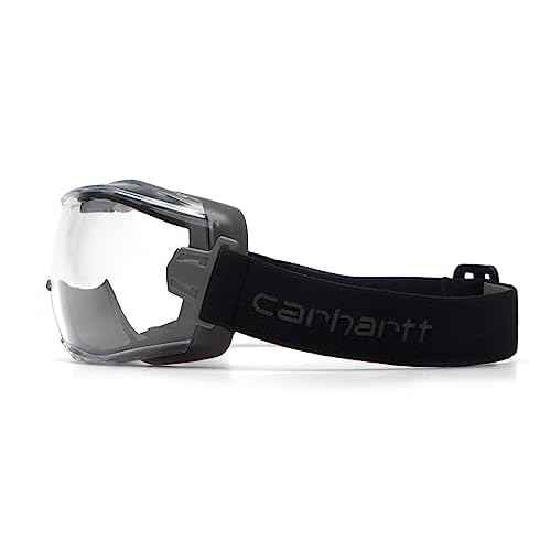 Carhartt Gear CHG12KIT Goggle Kit - Clear Lens with Gray Replacement - One Size Fits All - Black
