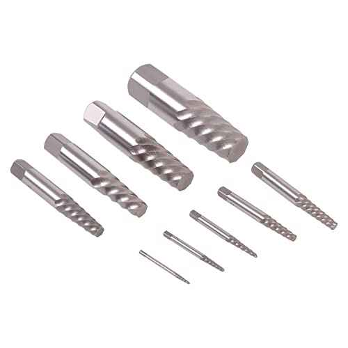 9PCS Jumbo Screw Extractor Set Bolt Stud Pipe Remover Easy Out 5/64 to 1-1/16