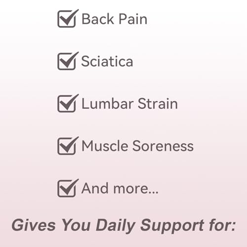 Ultra Breathable & Thin Back Brace for Lower Back Pain – Lightweight, Adjustable Back Brace Belt for Women and Men | Comfortable Lumbar Compression Brace for Sciatica, Scoliosis, Wear Under Clothing