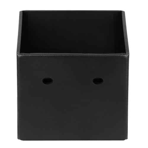 2 PCS 6x6 Post Base, Heavy Duty Steel Fence Post Base, Anchor Deck Supports Porch Railing Holders, Inner Size 5-1/2", Thickness 5/32"(8 Gauge)