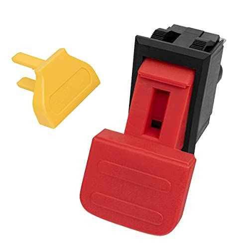 POWERTEC 120V/230V Dual Voltage Safety Paddle Switch, 16Amps, Large Paddle Switch for Power Tools, Fits Table Saw, Router Table, Drill Press, Bench Saw, Bandsaw, Dust Collectors (71672)