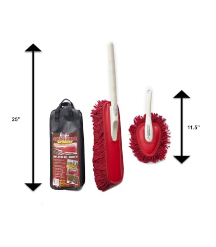 The Original California Car Duster Detailing Kit with Plastic Handle, Model Number: 62445 , Red