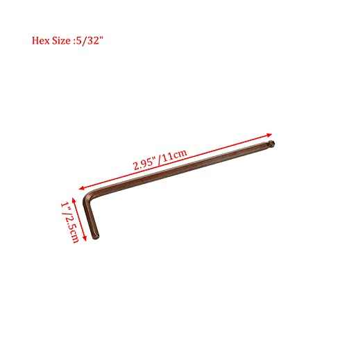5/32" Hex Key Wrench L Shaped Ball End Allen Wrench -10pcs
