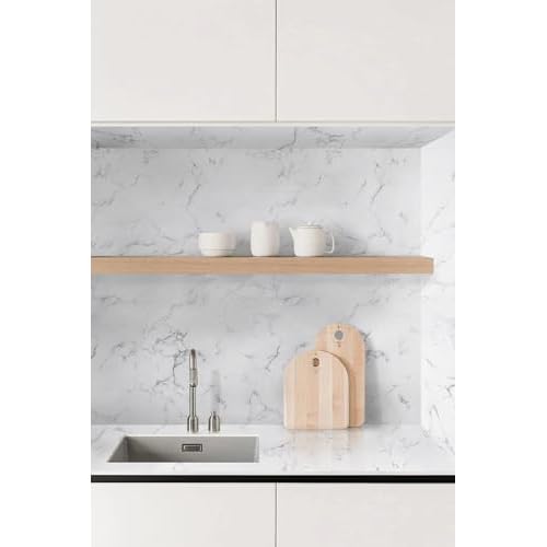 Timeet Marble Peel and Stick Wallpaper Countertop Contact Paper Removable Self Adhesive Wall Paper for Cabinet Furniture Kitchen (15.7" x 236.2")
