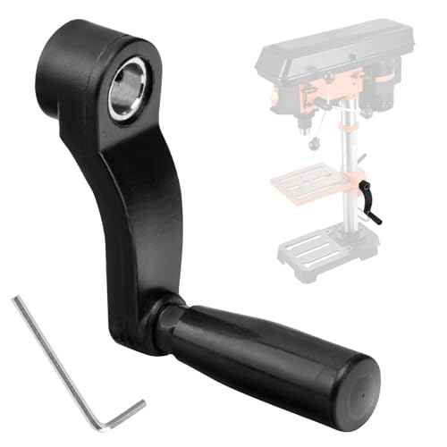 10601009A1 514007742 Drill Press Crank Handle Compatible with Sears Craftsman and Most 9/16" (14mm) Machine Shaft Handle 360¡Æ Free Rotation (6" swing diameter)