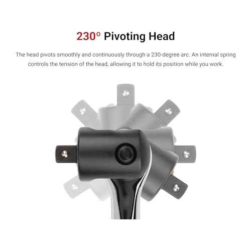 TEKTON 3/8 Inch Drive x 18 Inch Comfort Grip Breaker Bar | SBH01118