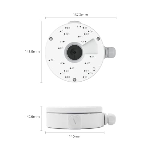 Reolink Junction Box D20 for Reolink Dome Cameras - RLC-520A, RLC-820A, RLC-1224A, E1 Outdoor Series, RLC-823A 16X, RLC-843A, Duo 2V PoE, Duo 3V PoE