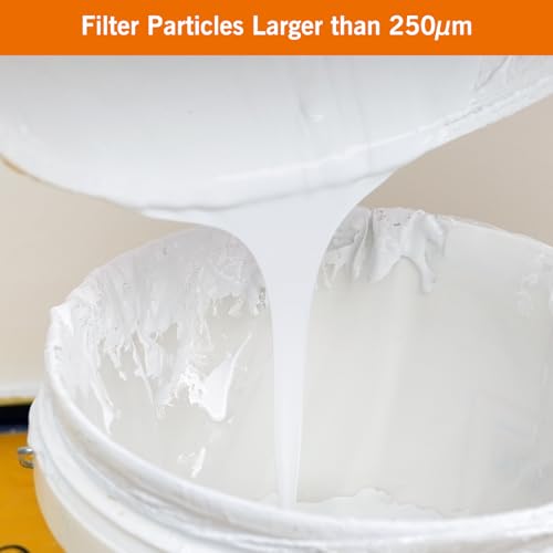 ROLLINGDOG Paint Strainer Bags 5 Gallon, White Fine Mesh Paint Strainer with Elastic Opening for Painting (5 Pack)