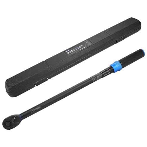 1/2-Inch Drive Click Torque Wrench, Dual-Direction Click Professional Torque Wrench 40-300FT.LB/33.9-339N.M, Dual Range Scales Graduated in FT.LB and N.M, Blue