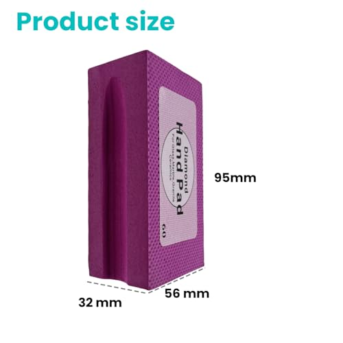Diamond Hand-Held Sanding Block, 4 Inch Electroplated Polishing Pad for Granite Marble Ceramic Tile Concrete Glass Polishing (100 Grit)