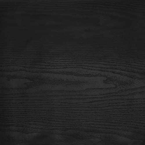 seonta Black Contact Paper 16"x118" Wood Peel and Stick Wallpaper Waterproof Removable Self Adhesive Wall Paper Sticker Cover Wood Vinyl Wrap for Countertop Desk Table Cabinets