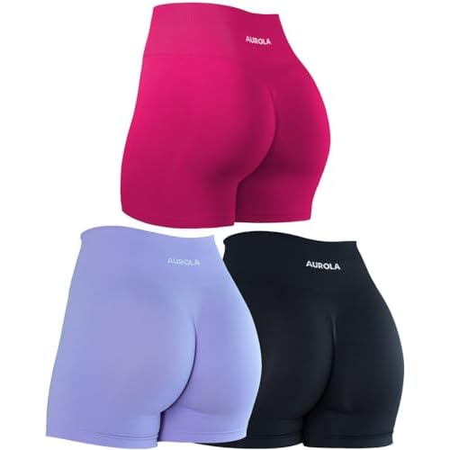 AUROLA Dream Collection Women Workout Shorts High Waist Gym Shorts, Scrunch Butt Seamless Athletic Shorts