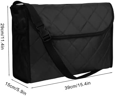Wheelchair Backpack Bag, Wheelchair Bag,6Colors - Large Tote Accessory to Hang on Back- Lightweight, Wheelchair Storage Organizers for Walkers, Rollators, Scooters (Black)