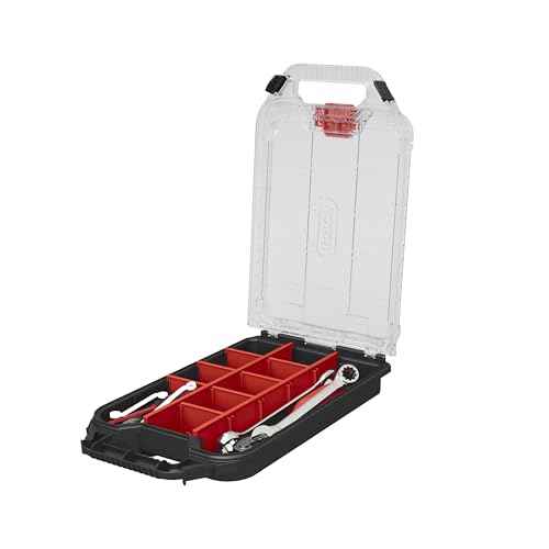 Keter Stacking and Rolling, Heavy Duty DIY Half Organiser Tool Storage
