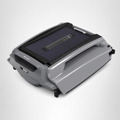 Betta SE Plus - Solar-Powered Robotic Pool Skimmer with 24/7 Continuous Cleaning Power, Dual Charging Options, Twin Salt Chlorine Tolerant Motors, and Shallow Water Safeguard