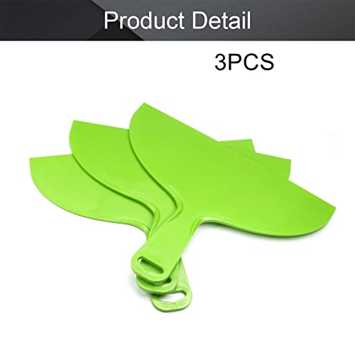 Utoolmart Putty Scraper 10" Plastic Flexible Putty Knives Spreader for Taping Drywall Wall Painting Green 3Pcs