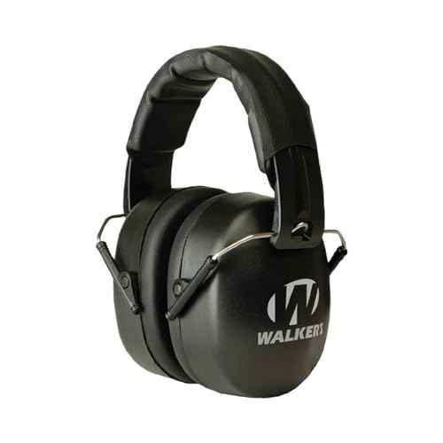 Walker's EXT Range Shooting Folding Muff - Compact 30dB NRR Noise-Blocking Hunting Gun Range Shooting Hearing Protection