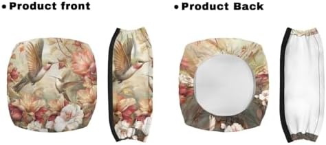 LedBack 3 Pack Rollator Accessories Walker Seat and Backrest Rollbar Covers Walker Storage Bag Hummingbirds Florals Universal Walker Accessories for Mobility Scooter