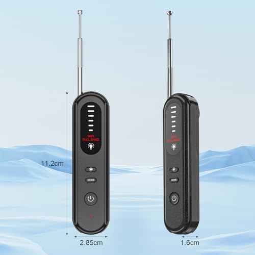 Aleanu Hidden Camera Detector, 2025 Hidden Bug and Device GPS Detector for Trave, Hotels, Home, Office, 6 Levels Sensitivity