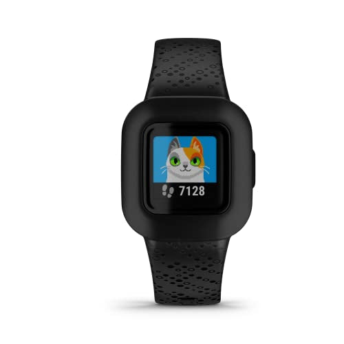 Garmin v?vofit¢ç jr. 3 Kids Fitness Tracker, Black Cosmic, Up to 1 Year Battery Life, Swim-Friendly, Activity Unlocks Adventure