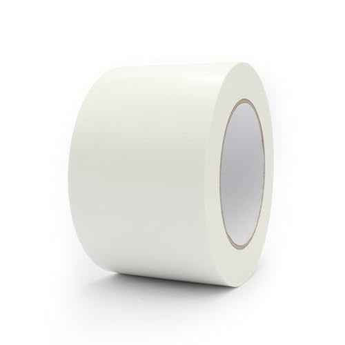 Heavy Duty Duct Tape 3 Inch X 33 Yards, 8.5 Mil Thickness, Multi Purpose White Duct Tape, No Residue, Waterproof, Tear by Hand - for Indoor Outdoor Repairs, Industrial, Professional Use
