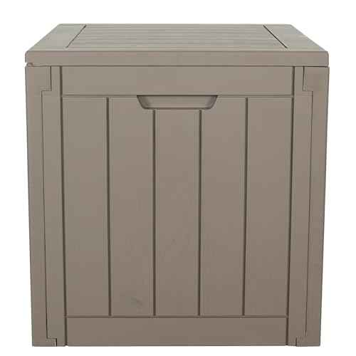BTEXPERT Indoor Outdoor Storage Box, 30 Gallon Resin Deck Container for Package Delivery Patio Furniture Cushions Garden Tools Pool Sports Equipment UV Resistant Waterproof Lockable